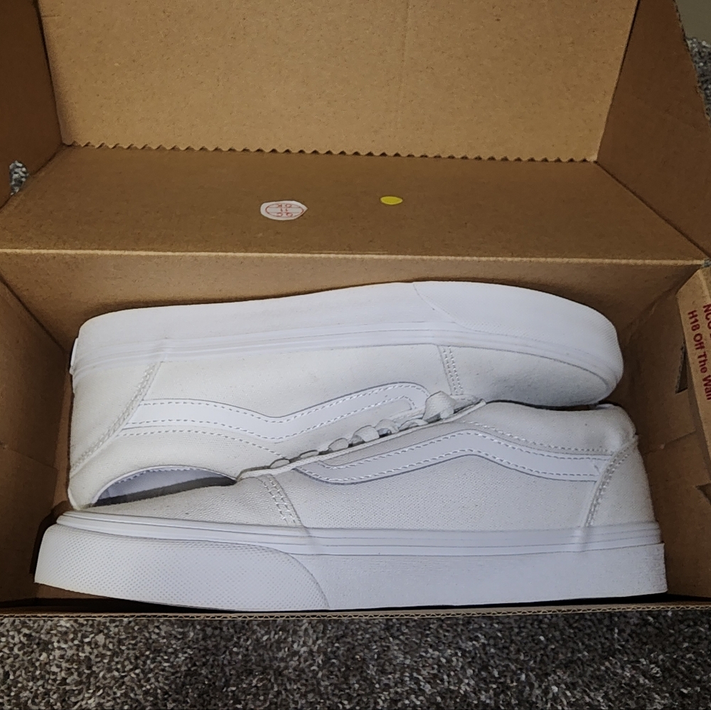 White old school vans